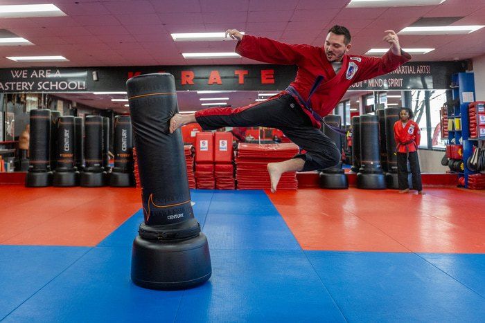 <center>LEARN ESSENTIAL SELF-DEFENSE SKILLS IN OUR ADULT MARTIAL ARTS CLASSES<center>